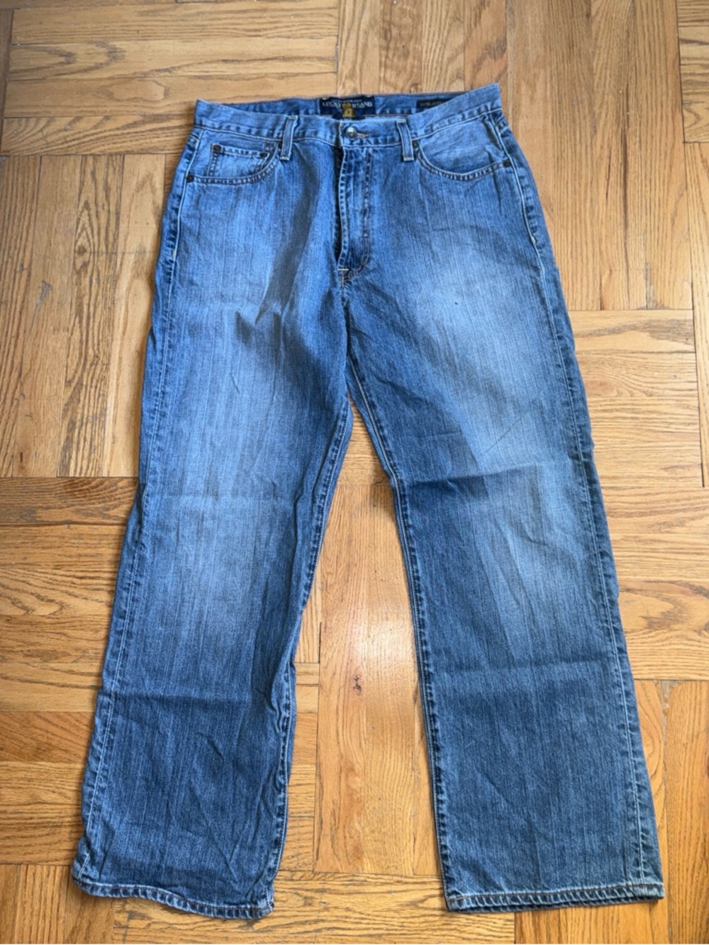 Lucky Brand Men's Straight Leg Blue Jeans
